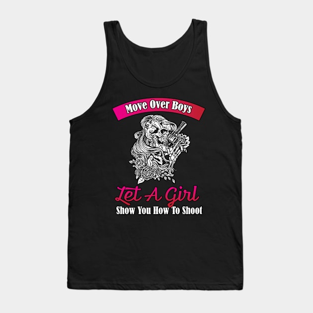 Shotgun and Gun Funny Long Shooting Skeet Shooting Quote Tank Top by Riffize